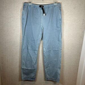 Vintage Gramicci Hiking Pants Elastic Waist Belt Mens Large Light Blue Outdoor